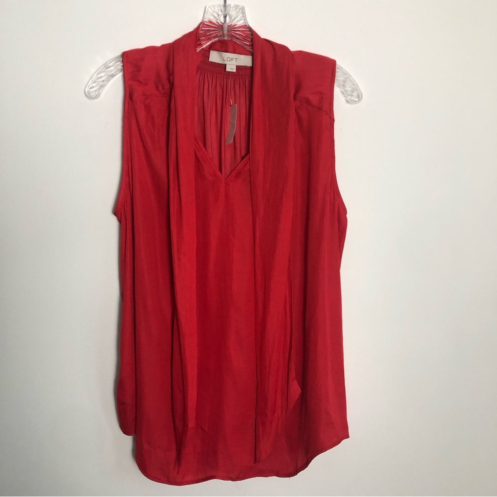 LOFT Blouse With Tie Front Detail